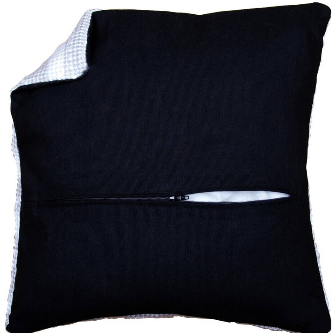Thea Gouverneur Since 1959® 16" x 16" Black Pillow Back Panel with Zipper